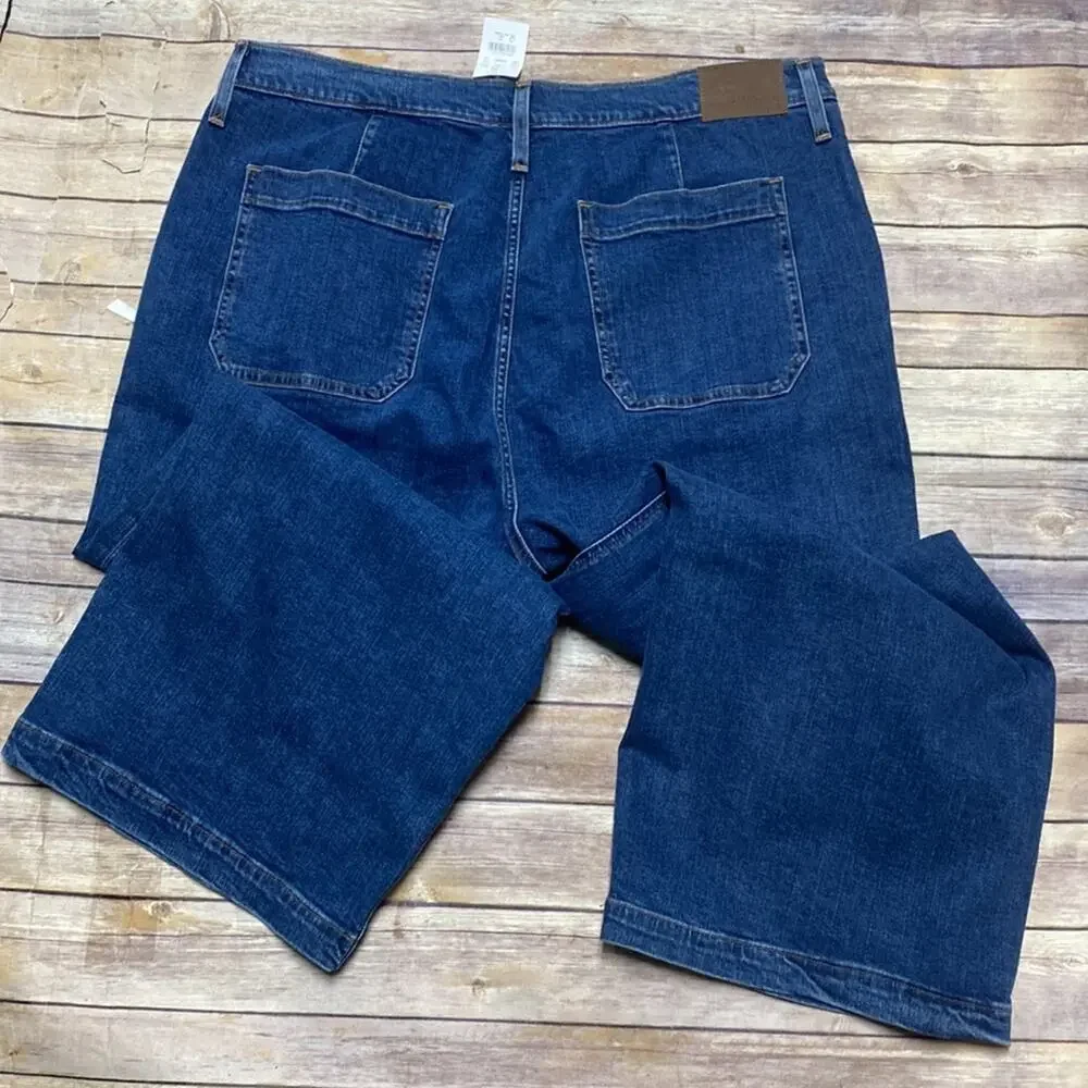 NWT J. Crew Mercantile Wide-Leg Crop Jeans Plus Size 5XL
